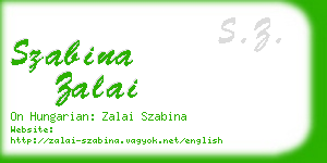 szabina zalai business card